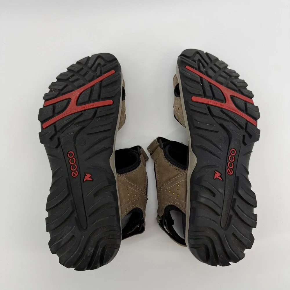 ECCO Offroad Yucatan Beige Hiking Walking Sandals‎ Mens EU 46 US 12 Gorpcore